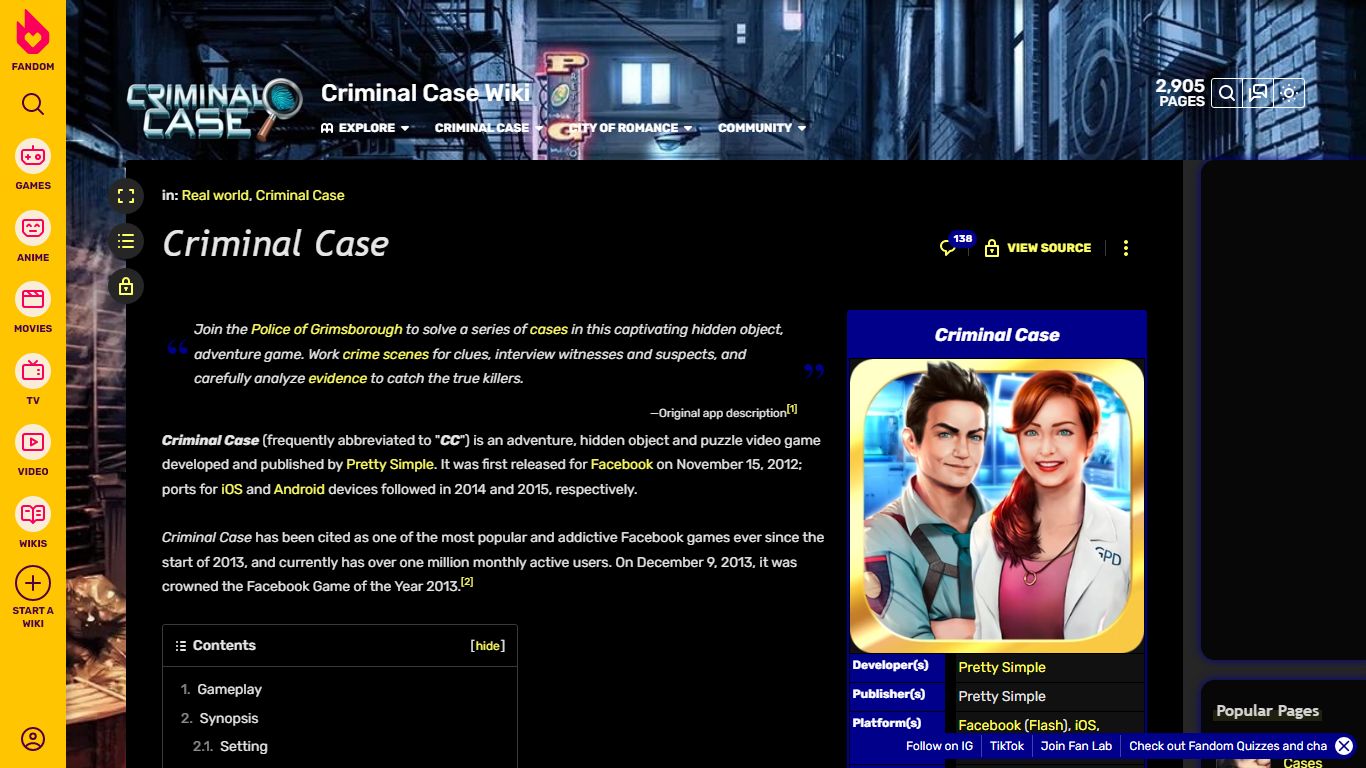 Criminal Case | Criminal Case Wiki | Fandom